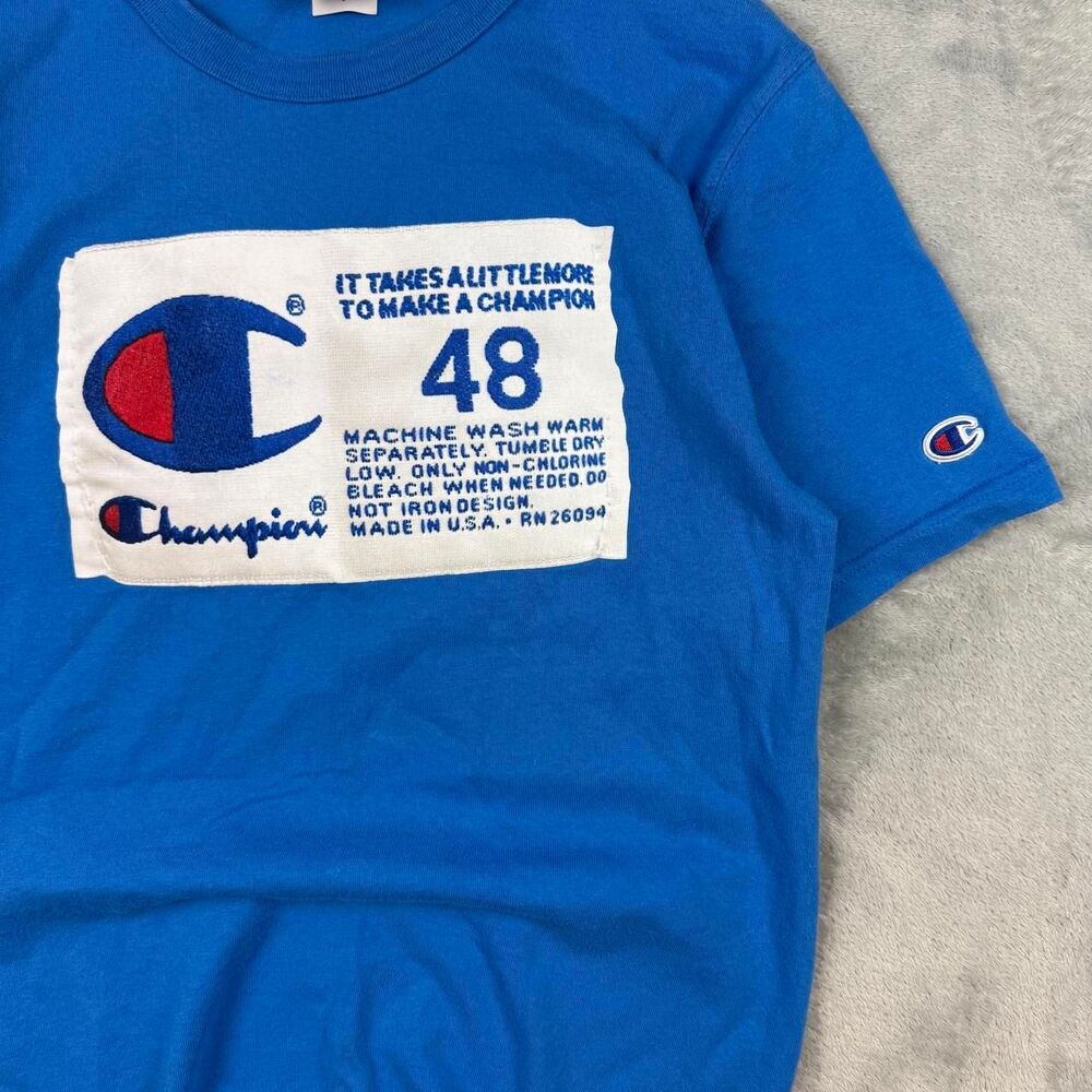 Champion Men's Blue T-shirt - Picture 2 of 7